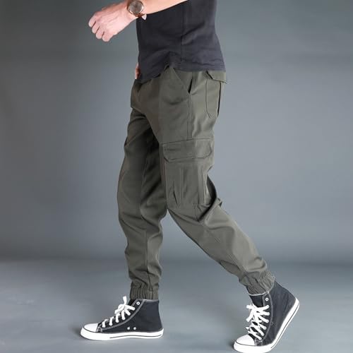 JEKE-DG Mens Hip Hop Cargo Pants Jogger Streetwear Tactical Harem Trousers Casual Sweatpants with Pockets4