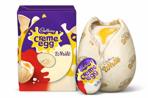 Cadbury Crème Egg White Large Chocolate Easter Egg With 1 White Creme Egg Perfect For Easter Egg Hunt School Offices Great Gift For Kids & Adults Special Collection