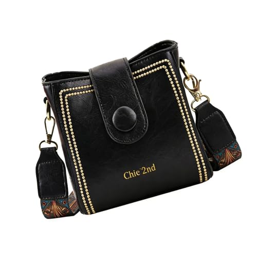 Petit sac à bandoulière pour femme avec large sangle et porte-monnaie