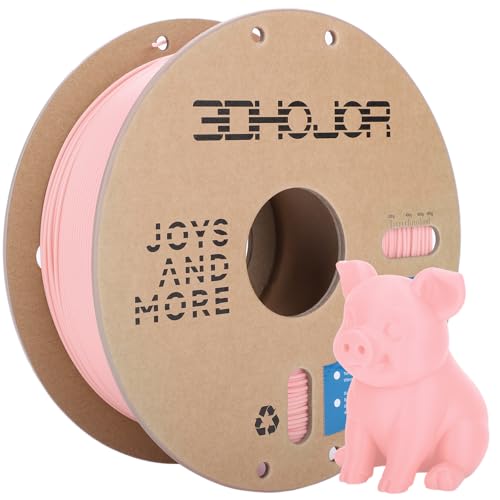 3DHoJor PLA+ Filament 1.75mm PLA Plus 3D Drucker Filament Stärker und Belastbar 3D Druckmaterialien Maßgenauigkeit +/-0 02mm Kompatibel mit FDM-Drucker (Pfirsichrosa 1KG/Spool 2.2LBS)