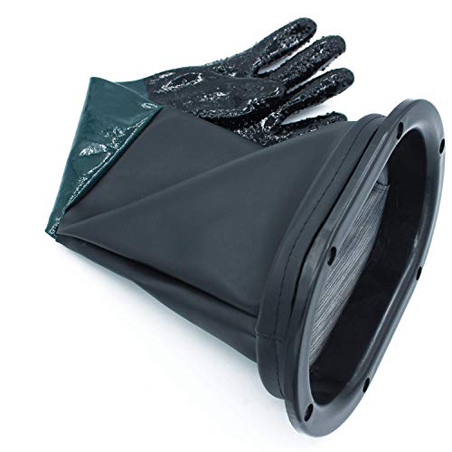 23.6\" Sandblasting Protection Rubber Gloves for Sandblast Cabinets - Thumbnail 3