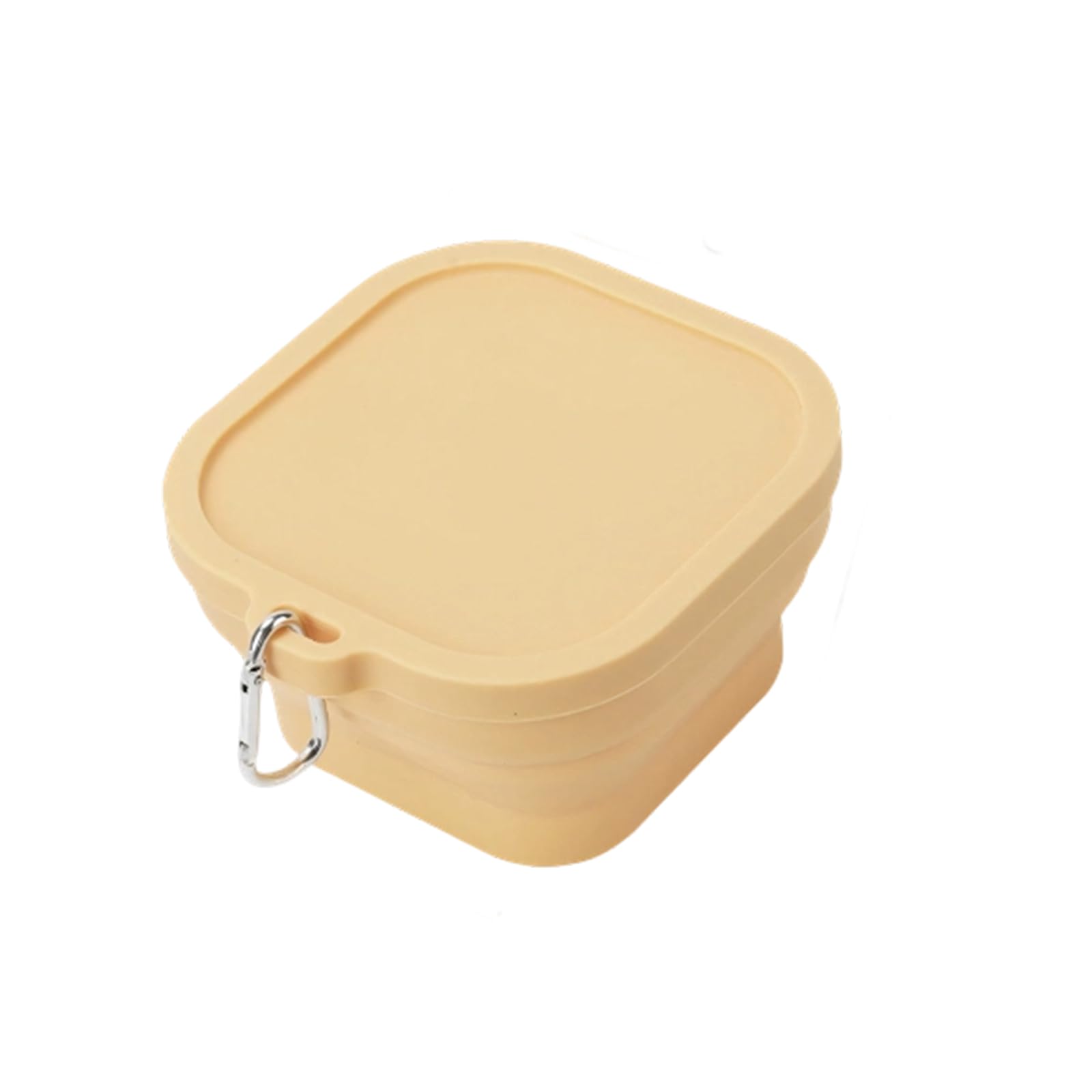 jiingekk Efficient Silicones Snacks Box with Lid Portable Food Container for Gym Beach Offices Mess Release and Quick Cleaning Up Pliable Mealpreps Box