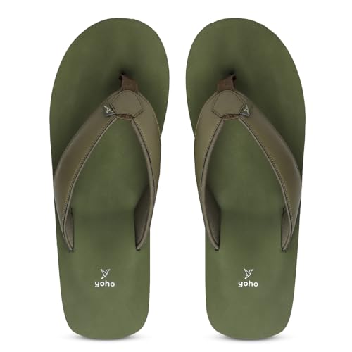 Image of YOHO OAK's Big Size Slipper for Big Feet Mens |Soft Ortho slippers | Soft comfortable and stylish flip flop slippers for men| Plus size slipper