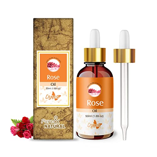 Image of Crysalis Rose Oil 50 ml (1.69 fl oz) - Classic Luxury Floral Oil for Skincare, Haircare, DIY Formulations, Soaps & Cream Blends