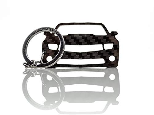 BlackStuff Porte-Clés En Fibre De Carbone Compatible Avec Camaro Bumblebee 2009-2015 Voiture