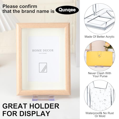 Memorywuu 6 Packs Adjustable Purse Display Stand Clear Acrylic Handbag Stand Holder for Wallet Purses Handbag Bag Jewelry Display Organizer for Party Weddings Home Decoration Birthdays