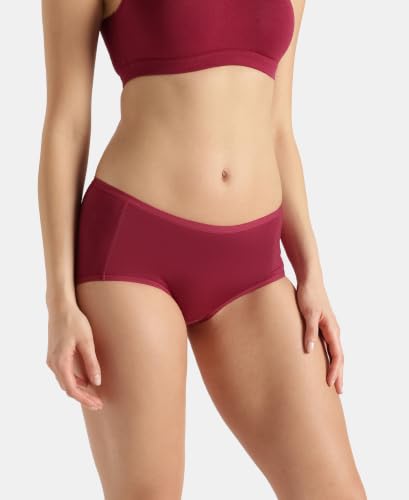 Image of Jockey 1809 Women's Full Coverage Micro Modal Elastane Stretch High Waist Full Brief with Exposed Waistband and Stay Fresh Treatment