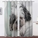 Photo Gallery bsyyzqc tende per interni cane shih-tzu tenda camera da letto 3d animale tende oscuranti termiche isolanti con occhielli 2 pezzi l 140 x a 260 cm per soggiorno cucina decorazione casa Photo Gallery bsyyzqc tende per interni cane shih-tzu tenda camera da letto 3d animale tende oscuranti termiche isolanti con occhielli 2 pezzi l 140 x a 260 cm per soggiorno cucina decorazione casa