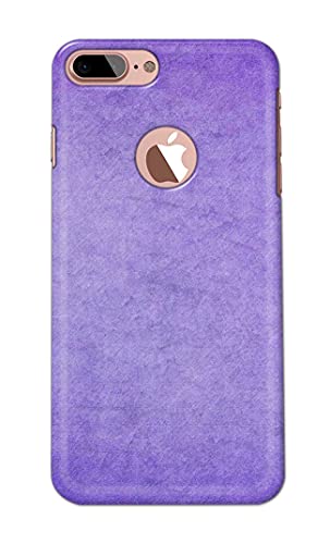 Image of Plain Purple Hard Back Case Cover for iPhone 7 Plus Logo (5.5 inch) / iPhone 8 Plus Logo (5.5 inch), A1784, A1661 Back Cover -(J5) VNS2226