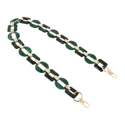 Abaodam Retro Contrast Resin Chain Bag Strap 31.5 Inch Replacement Lightweight Chunky Purse Accessory for Handbag Decoration