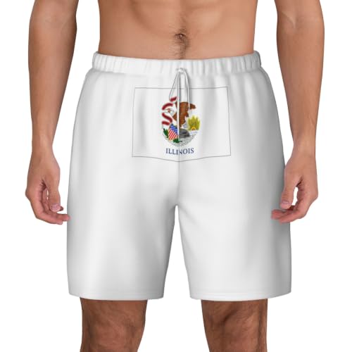 Short de bain pour homme Illinois léger respirant vêtement de plage été