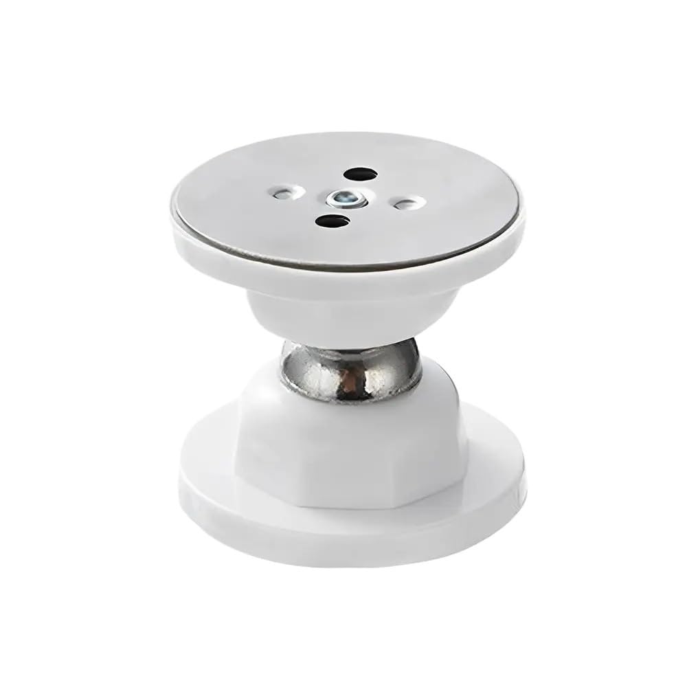 Door Stop Stainless Steel Door Stop Magnetic Anti Collision Windproof Doorstop Free-Punch Suction(White)
