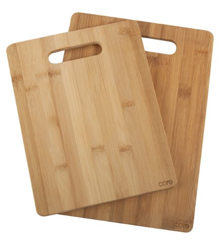Set de 2 tablas de corte de bambú, tono único miniatura 1