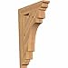 Ekena Millwork BKT04X20X28MRC01SWR Merced Traditional Smooth Bracket, 3.5" Width x 20" Depth x 28" Height, Western Red Cedar