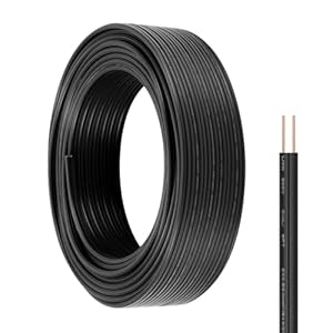Sbqwmzon ZD18SPT1-50-BK Electrical Wire