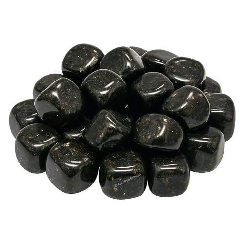 Image of Nuummite Certified Crystal Healing Tumbled Stone, Natural Polished Crystals for DIY Crafts, Manifestation, Meditation, Pooja Feng Shui and Reiki Healing (30 Grams)