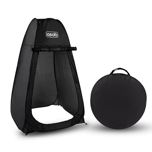 ASAB Portable Pop-Up Tent | Privacy Pop Up Tent | Perfect for Camping, Outdoor Use, Cover for Portable Toilets, Shower Tent & Beach Privacy | Easy Fold Away Storage | Durable, Weatherproof, Waterproof