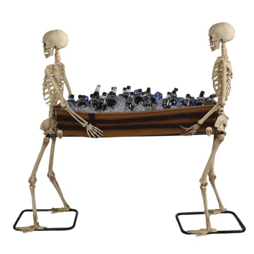 Morris Costumes 5ft Skeletons Carrying Coffin...
