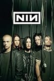 BUY ART FOR LESS Officially Licensed Nine Inch Nails Group Standing 24 x 36 Inch Poster - Vintage Style - Poster Paper - Ready to Frame
