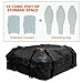 15 Cubic Feet Car Roof Cargo Carrier Waterproof Car Roof Bag with Anti-Slip Mat Soft-Shell Carriers Car Roof Storage for All Cars with/Without Rack