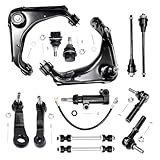 13pcs Front Upper Control Arm Ball Joints Sway Bar Tie Rod Pitman Idler Arm Suspension Kit Comaptible with Silverado Sierra 2500 3500 YUKON 2500 4WD