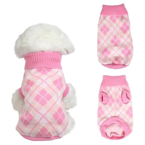 PawSailor Plaid Turtleneck Dog Jumper Cover