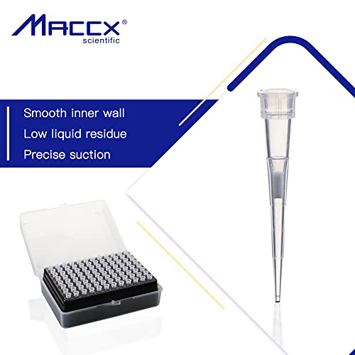 Maccx Disposable Filtering Pipette Tips, Universal Filter Pipette Tips, 960Pcs Of Vol. 10 Μl, Molded Graduation, 96 Tips/Rack X 10 Racks, Ptf010-960 #TOP2