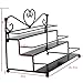AIFUSI Nail Polish Holder, 3 Tier Nail Polish Rack Metal Makeup Organizer Shelf Mountable Essential Oils Perfume Display Storage,Tabletop Counter Display, Wall Hang or Place Decorative