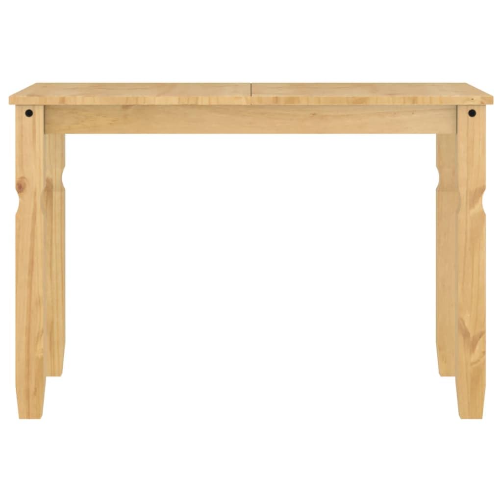 Corona Table à manger rectangulaire en pin massif - 112 x 60 x 75 cm - Robuste - Peu encombrant - Moderne - Pour la famille et les invités
