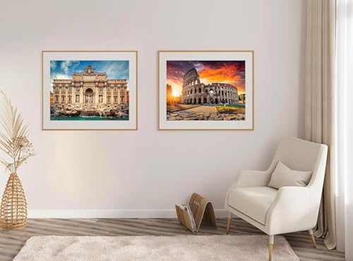 Rompecabezas Jigsaw 4 en 1 de 1000 piezas para adultos: Skyline de Boston y Nueva York, flores y suculentas — ideal como decoración, regalo de cumpleaños o entretenimiento en casa miniatura 6
