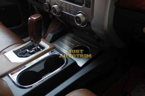 Steel Interior Dashboard Cup Panel Cover Trim for 2014 2015 2016 2017 2018 Tundra Accessories