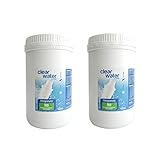 2x 1 Liter Wasserfilter-Nachfüllgranulat Filtergranulat Öko für weiches bis mittelhartes Wasser