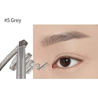 ETUDE Drawing Eye Brow 0.25g #5 Grey | Long Lasting Eyebrow Pencil | Soft Textured Natural Daily Look Eyebrow Makeup