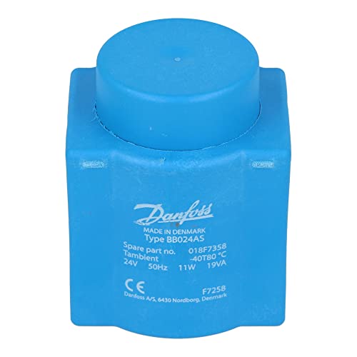018F7358 | DANFOSS HIGH PERFOMRANCE Coil, 24V, 50HZ, IP00, DIN Spade, 13.5MM Actuator, Clip ON