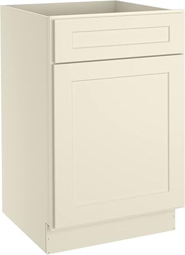 Miniatura 17 de LOVMOR Armarios de base de cocina, armario de almacenamiento aparador, gabinete de entrada con 1 cajón y estante ajustable, 24 pulgadas de ancho x