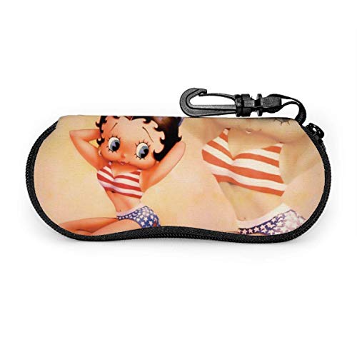 Preisvergleich Produktbild Be-tty BO-op Premium Unisex Brillenetui Tragbare Reise-Reißverschluss-Sonnenbrillenbox mit Reißverschluss und robustem Karabiner