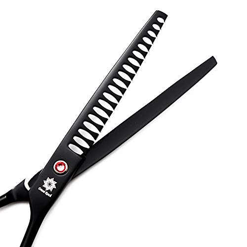 Dream Reach 7.0 Inches Professional Pet Cat Dog Grooming Shears Scissors, Straight And Curved Scissors, Thinning/Blending/Chunking Scissors Kit (Chunker Shear) #TOP4