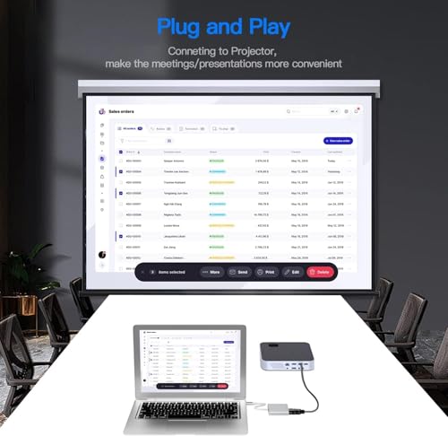 VVG USB C to 4K HD.MI Adapter for MacBook Pro/Air, 3 in 1 USB-C Digital AV Multiport Adapter with 4K 60Hz, 100W Charging, USB 3.0 5Gbps Data Port Compatible with Mac M1 M2 Laptop iPad Pro/Switch