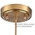 DEYNITE Modern Home Pendant Light Fixtures Brass Hanging Light for Kitchen Island