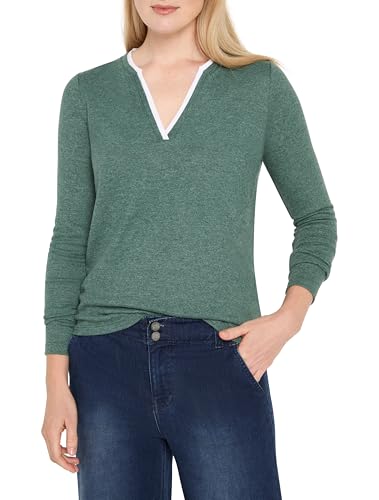Image of NIC+ZOE Cozy Jersey Double Layer Split Neck Tee