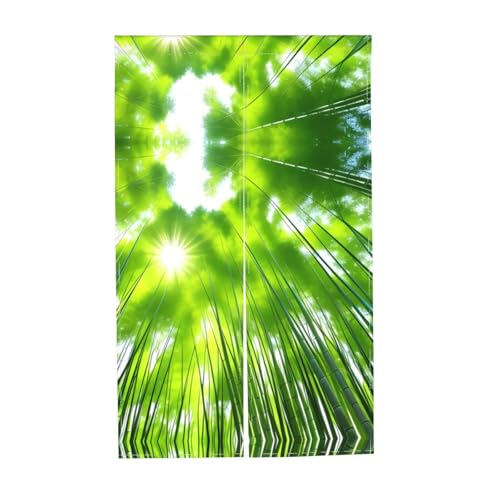 Cortinas opacas Decora con aislamiento térmico y diseño de bambú japonés 8