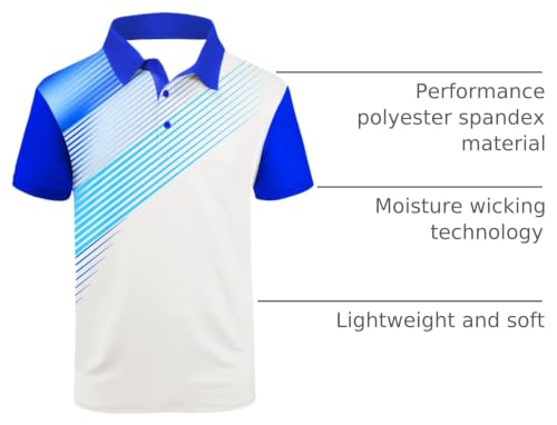 Image of ZITY Mens Golf Shirt Short Sleeve Athletic Casual Work Collared Polo Tshirt
