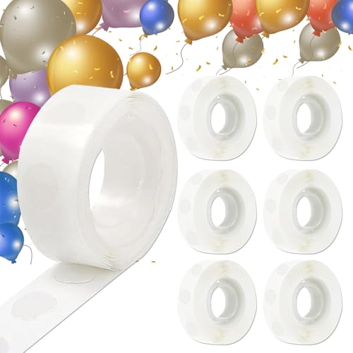 600 pcs Balloon Glue Dots - Removable, Double Sided,Extra Strong Glue Dots for Balloon Decorations - Perfect for Birthdays, Weddings, and Christmas, Also Ideal for DIY,Scrapbooking Craft Projects