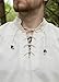 Battle-Merchant Medieval Shirt Ludwig – Cotton Tunic with Lace-Up Neckline, LARP, Viking & Renaissance Costume Natural