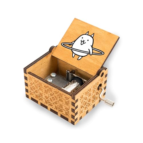 にゃんこ大戦争 オルゴール 音楽ボックス 木製 ミュージカルボックス 面白い 木製オルゴール 木製ハンドヘルド 手巻き Music box 環境にやさしい 癒しグッズ 女の子 大人 誕生日 ギフト クリスマス バレンタイン プレゼント 贈り物