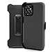 Customerfirst for Motorola Moto G-Power/G-5G Case 2023 case, Heavy Duty Hard Shockproof Armor Case Cover with Belt Clip Holster with Built in Screen Protector (Black)