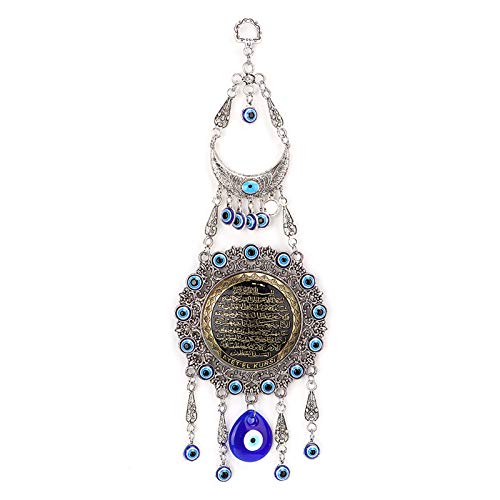 Hztyyier turecki niebieski złe oko, amulet ochronny szklany wisiorek dla domu