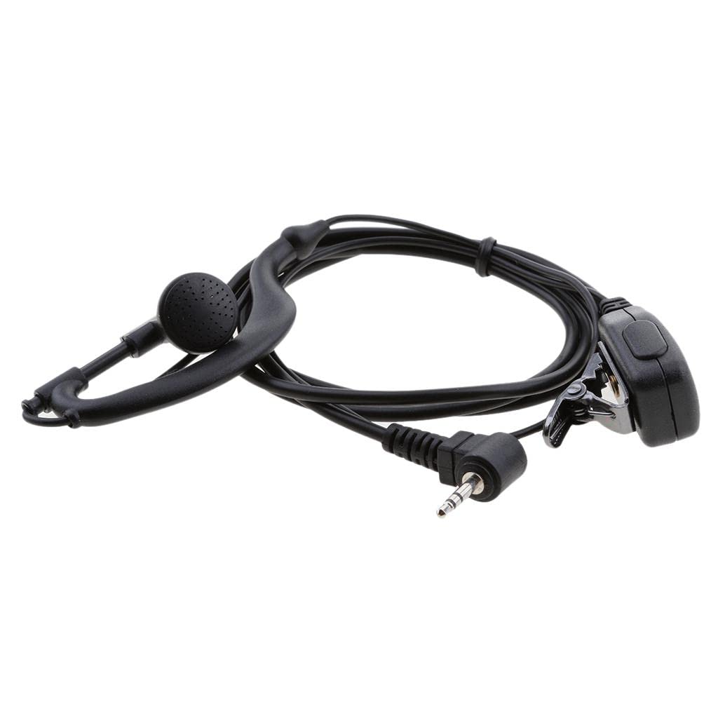 MYADDICTION G Shape Clip-Ear Headset Earpiece Mic for Motorola Talkabout MD200TPR MH230R MR350R MS350R MT350R MG160A MH230TPR MS350R MJ270R 2 Two Way Radio Walkie Talkie 1-pin