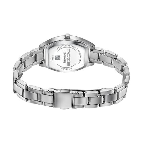 Image of Sonata Poze 8 Quartz Analog with Blue Dial IPS Stainless Steel Strap Watch for Women - SP80166SM01W