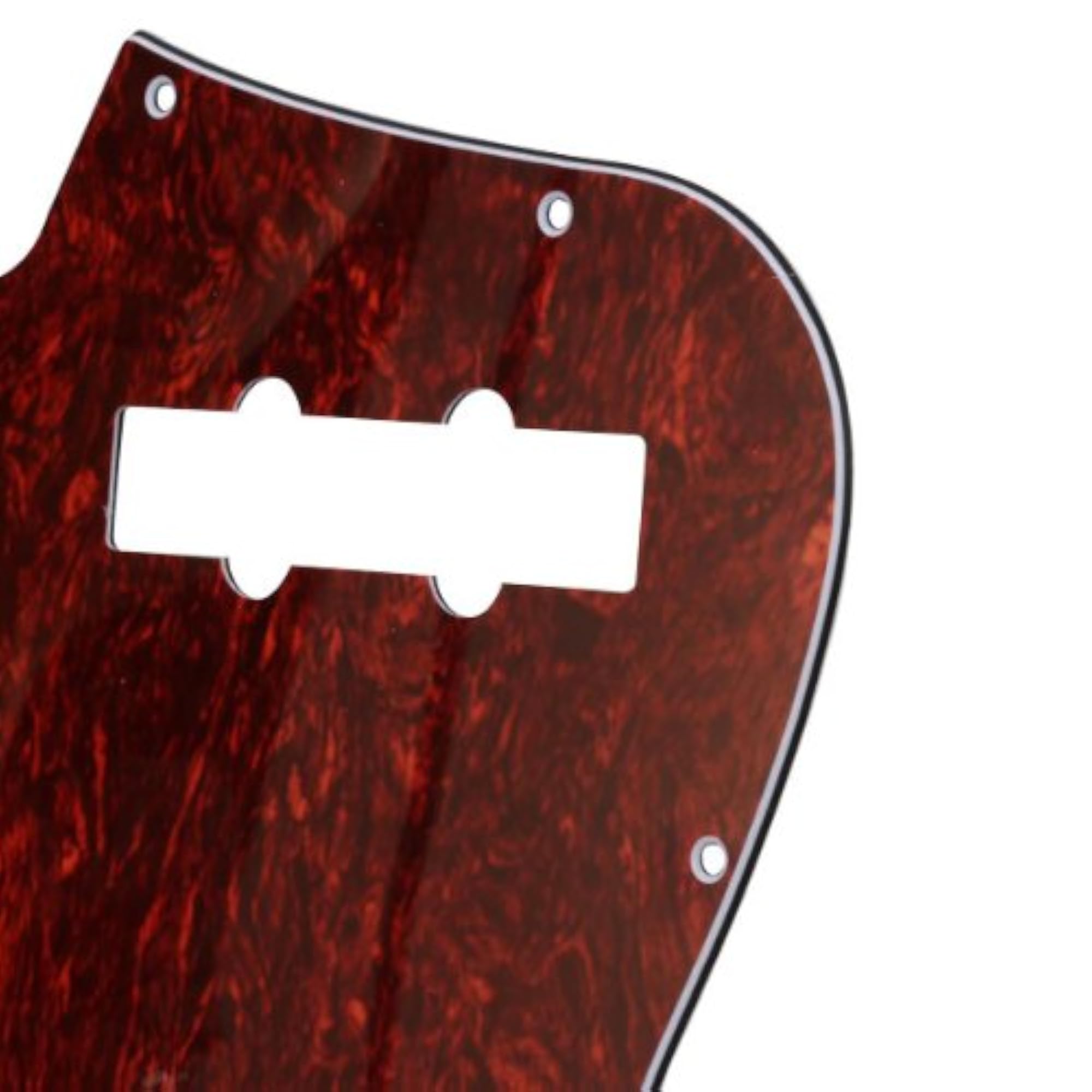 Red Tortoise Pickguard for Jazz J Bass Guitar